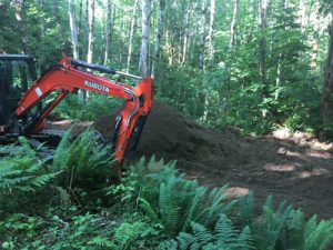 Excavation at Duckabush Riparian Forest Preserve