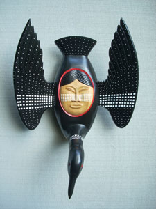 Photo of Loon transformation mask.
