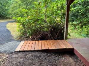 Ramp in park to shelter